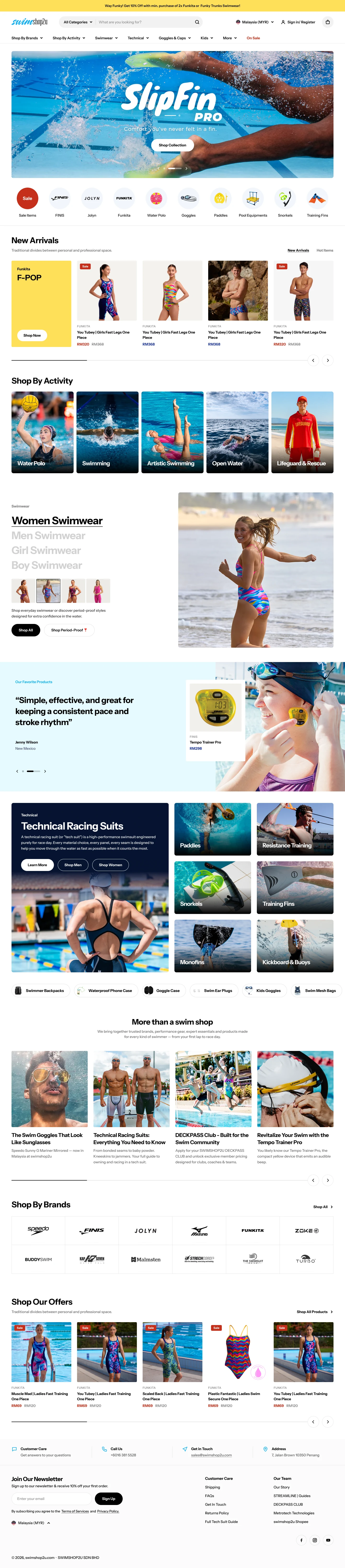 Redesigned homepage with a compact header and prominent search